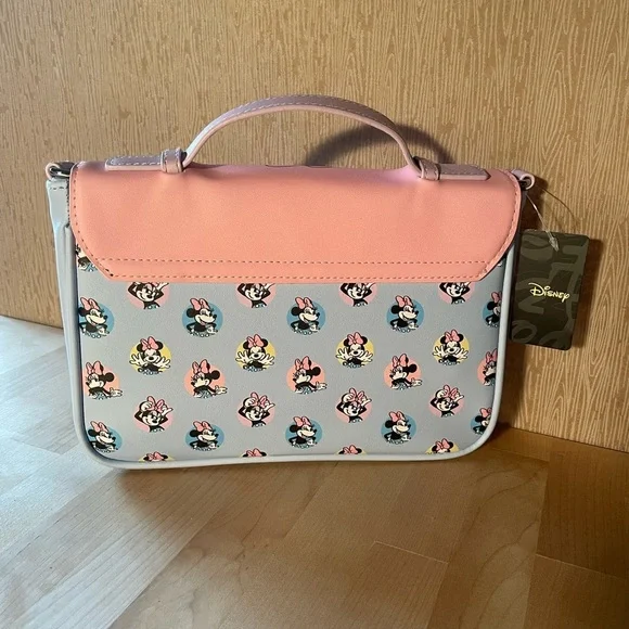 Disney Minnie Mouse Pink and Blue Crossbody Bag NWT - Picture 5 of 12
